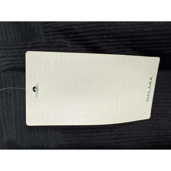 NWT Halara Mid Rise Pockets Straight Leg Corduroy Casual Pants Black Size M - Picture 6 of 11